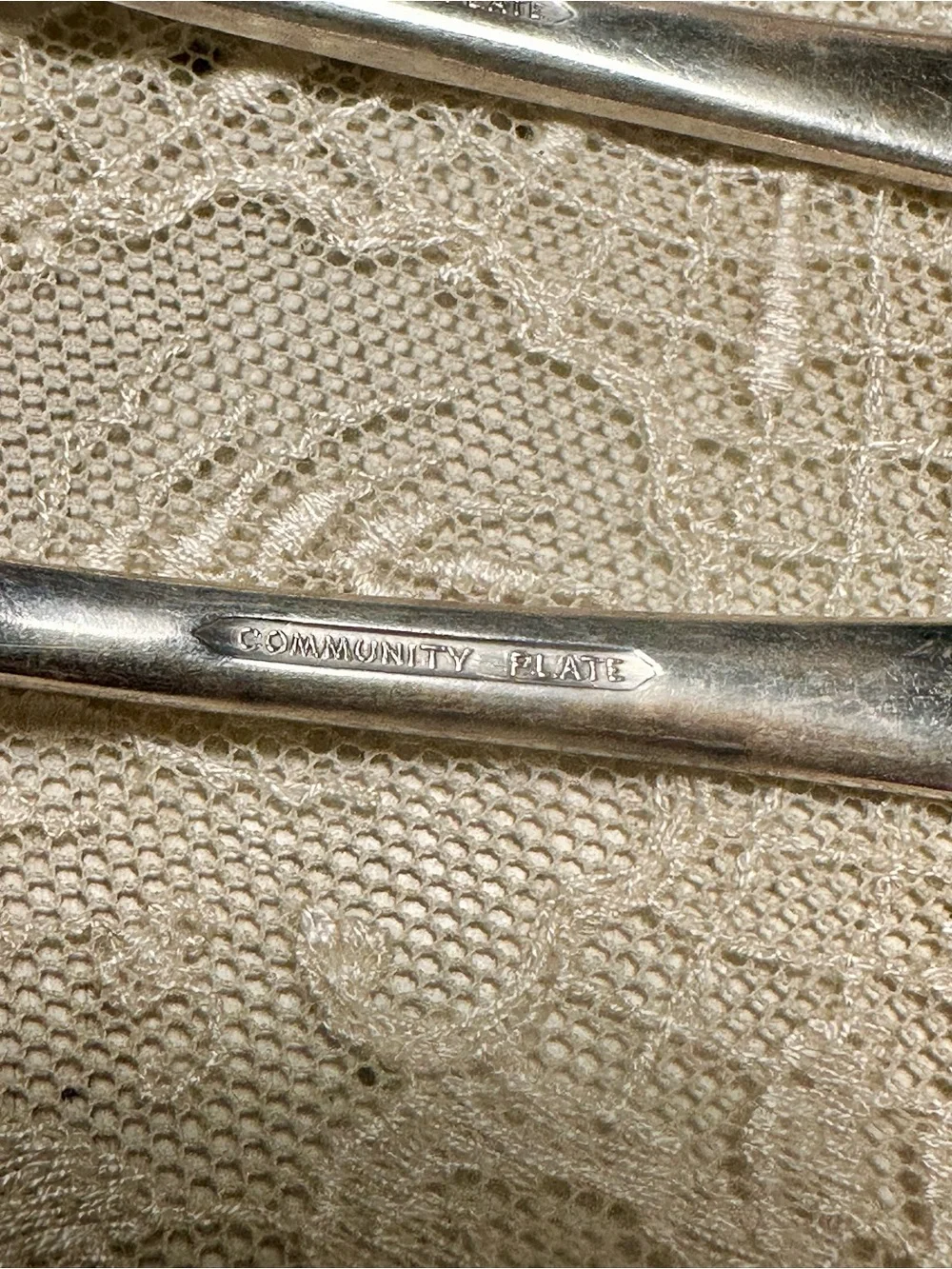 5 Vtg 1917 Oneida Community Plate Silverplate tablespoons 